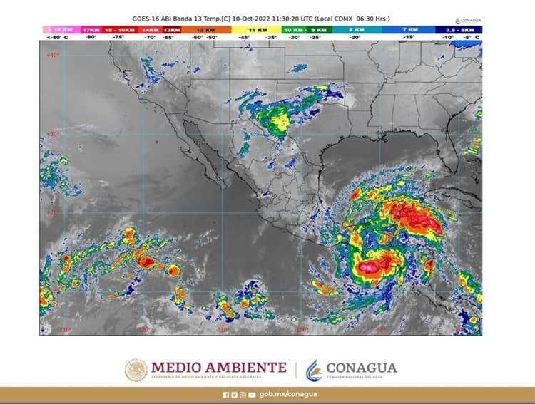 Conagua pronostica lluvias torrenciales en Chiapas, Oaxaca, Tabasco y Veracruz