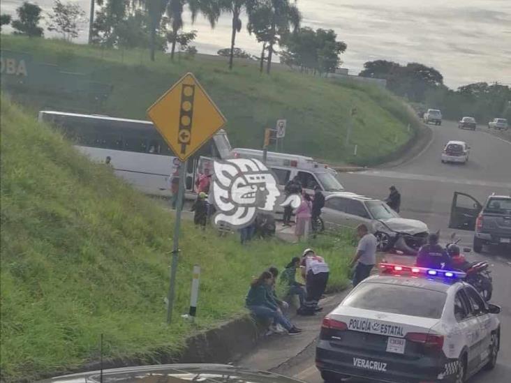 Accidente en El Diamante de Córdoba deja 2 lesionados (+Video)