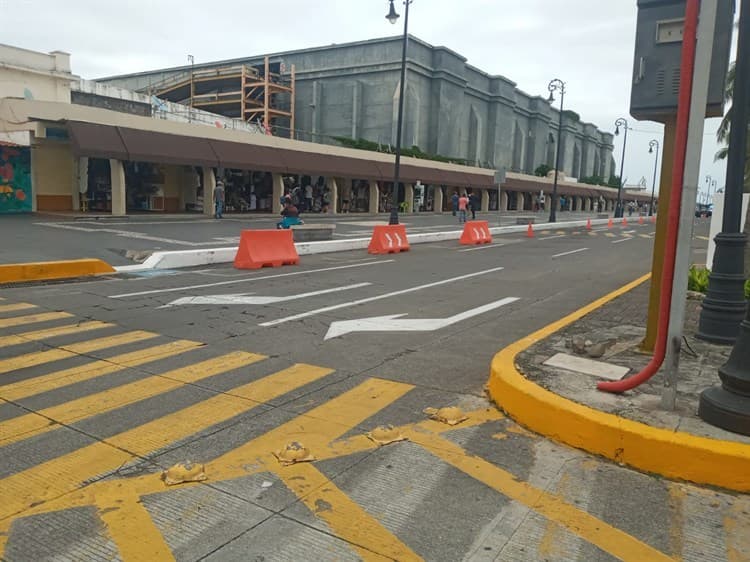 Reabren circulación vehicular de la Macroplaza del Puerto de Veracruz (+Video)