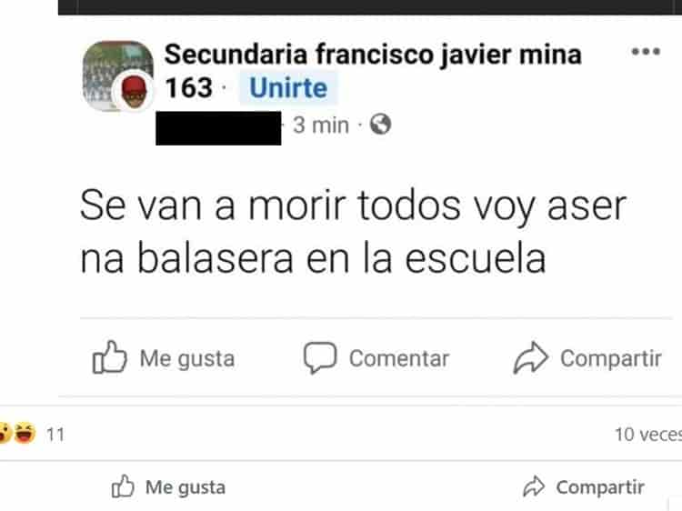 Amenaza de tiroteo causa alarma en secundaria de Iztapalapa