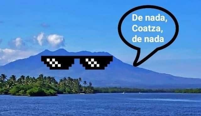 Proclaman memes como salvador de Coatza a Volcán de San Martín