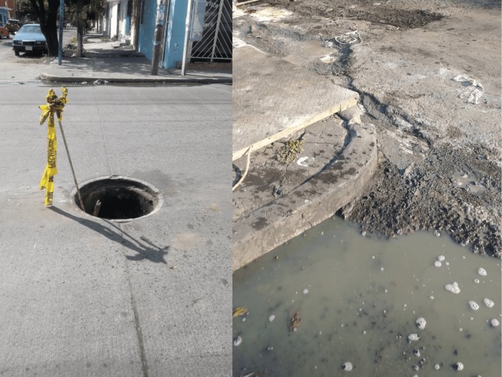 Registro incompleto y fugas de aguas residuales afecta a colonias en Veracruz