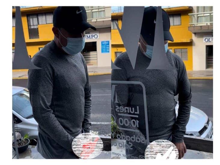 Exhiben a hombre tocándose en calles de Xalapa; no es la primera vez
