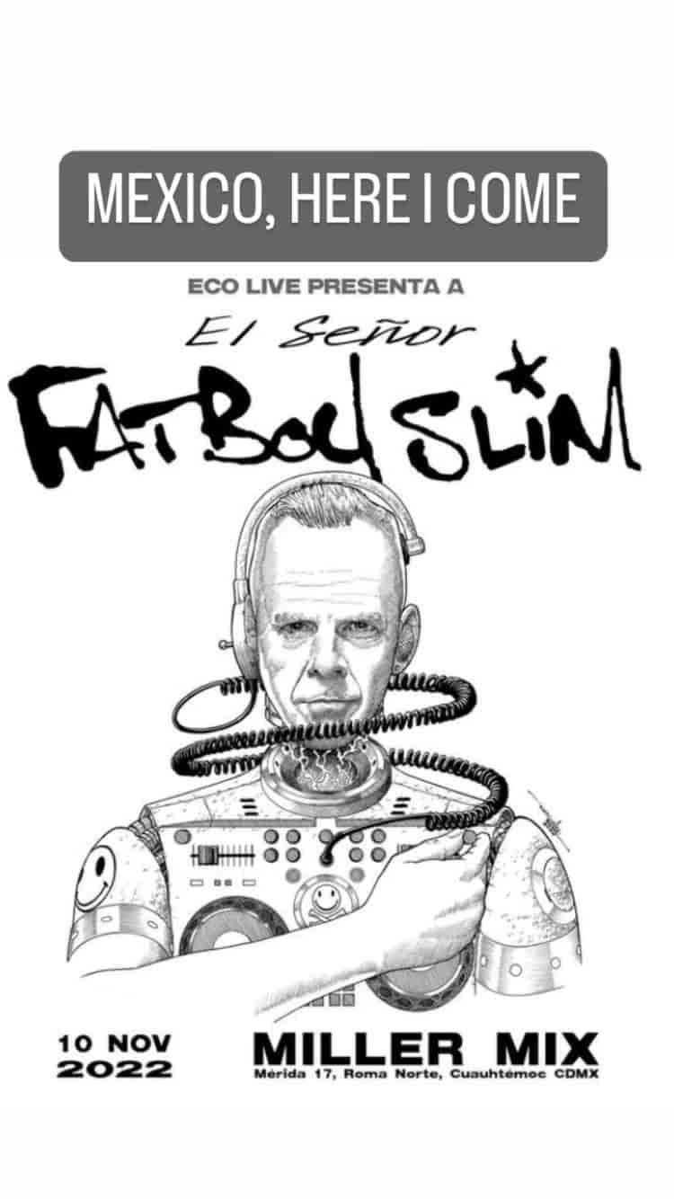 Fatboy Slim estará en el Patrick Miller de la CDMX