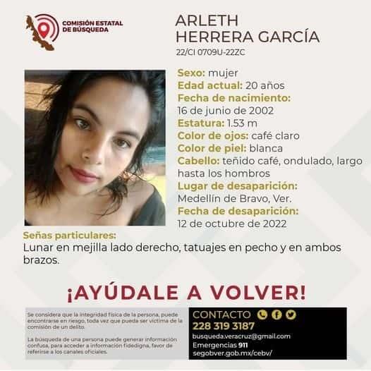 Joven mujer lleva seis días desaparecida en Medellín
