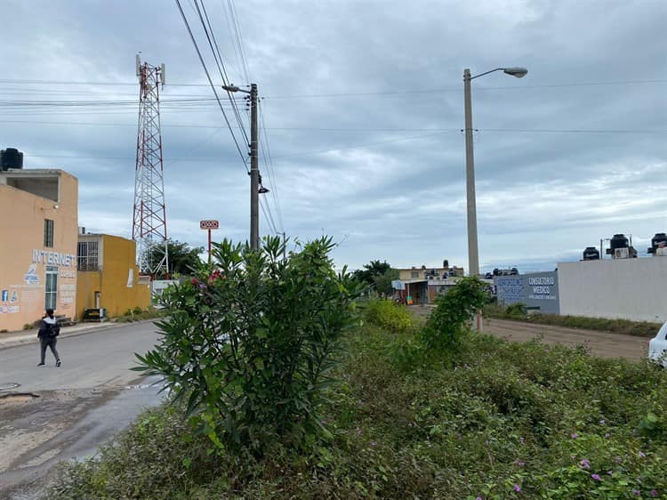 Luminarias no funcionan en calles de Río Medio 4 en Veracruz, denuncian ciudadanos