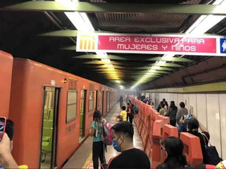 Reportan el choque de vagones en el metro de la CDMX; hay heridos