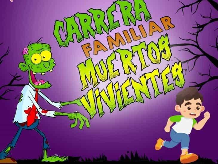 Invitan a carrera familiar disfrazados de zombies en Medellín de Bravo