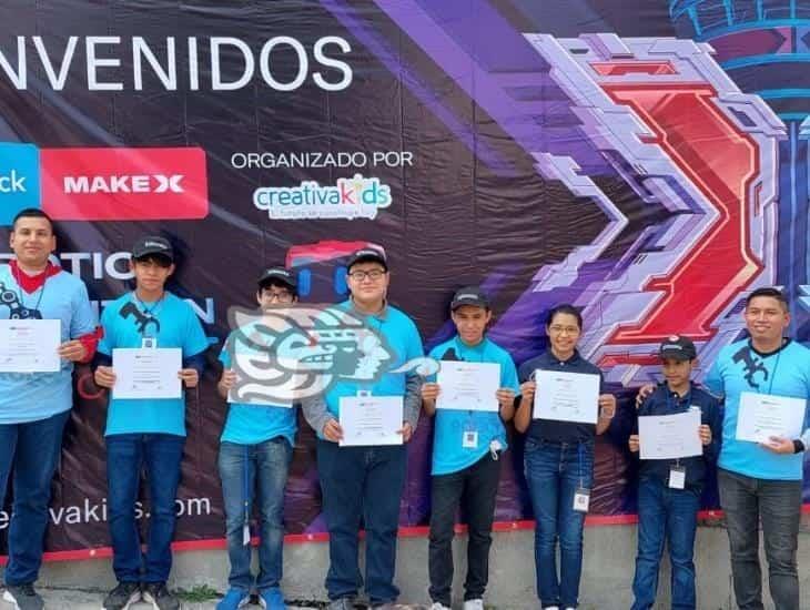 Jóvenes de Coatzacoalcos compitieron en concurso nacional  de robótica