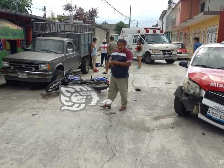 Carambola deja daños materiales en Misantla