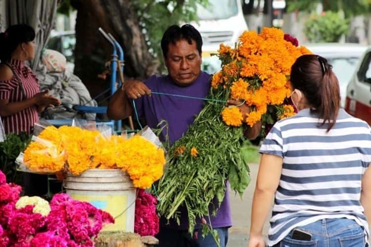 Se elevan precios de flores de cempasúchil y moco pavo en Veracruz por Todos Santos