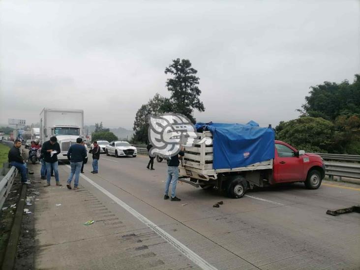 Vuelca camioneta en la autopista Orizaba-Córdoba; hay12 lesionados (+Video)