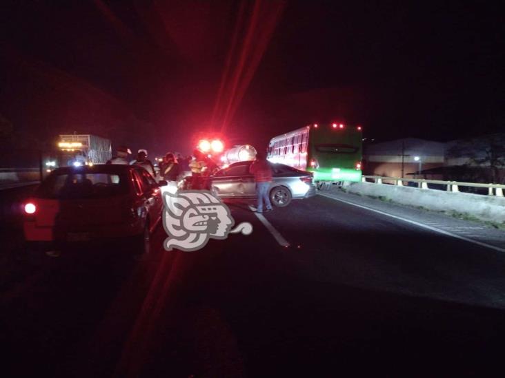 Un lesionado tras choque en laguna de Nogales