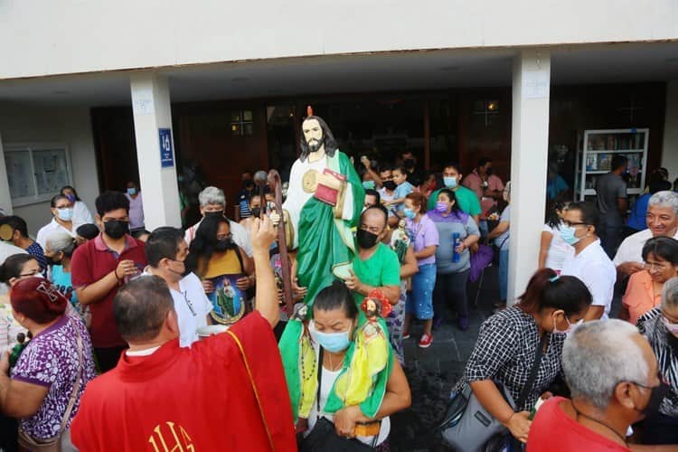 Así inicia la fiesta de San Judas Tadeo en Coatzacoalcos