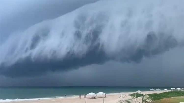 ¿Qué es una shelfcloud? La inmensa nube captada en costas de Veracruz
