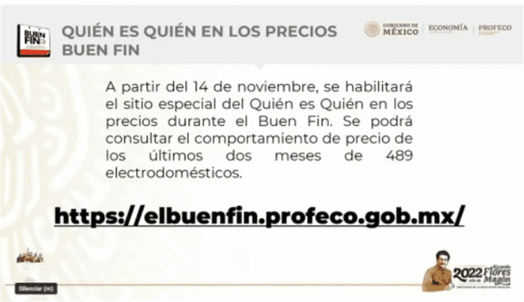 Profeco anuncia sitio web para comparar precios del Buen Fin