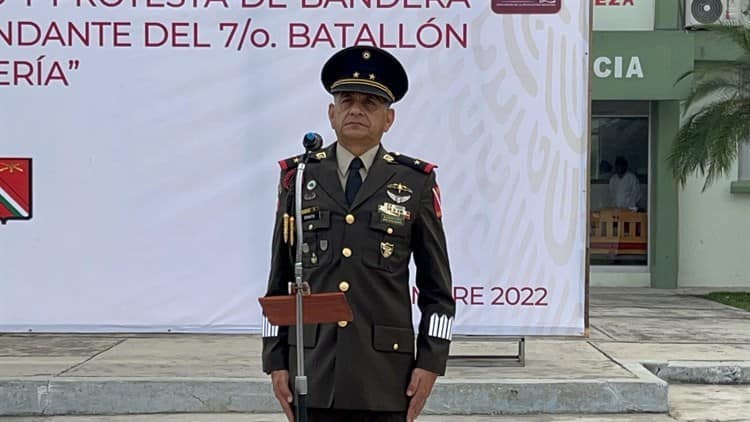 Nombran a nuevo comandante del Séptimo Batallón de Infantería en Poza Rica