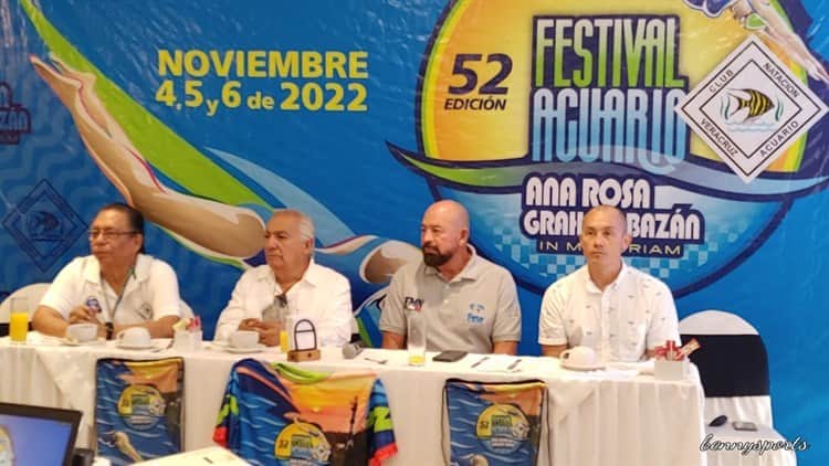 Presentan Festival de Natación Acuario 2022