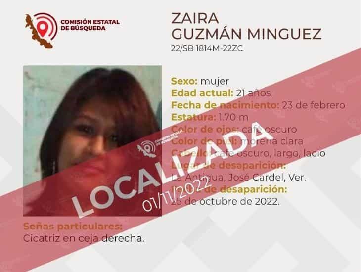 Hallan a mujer con reporte de desaparecida en ciudad Cardel, Veracruz