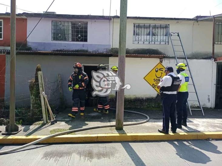 Incendio de vivienda genera intensa movilización en Orizaba
