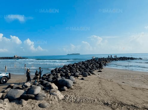 Cierre de playas en Boca del Río por evento de norte