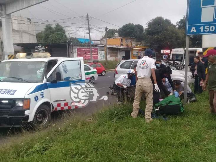 3 heridos y daños dejó choque de vehículos en bulevar Banderilla