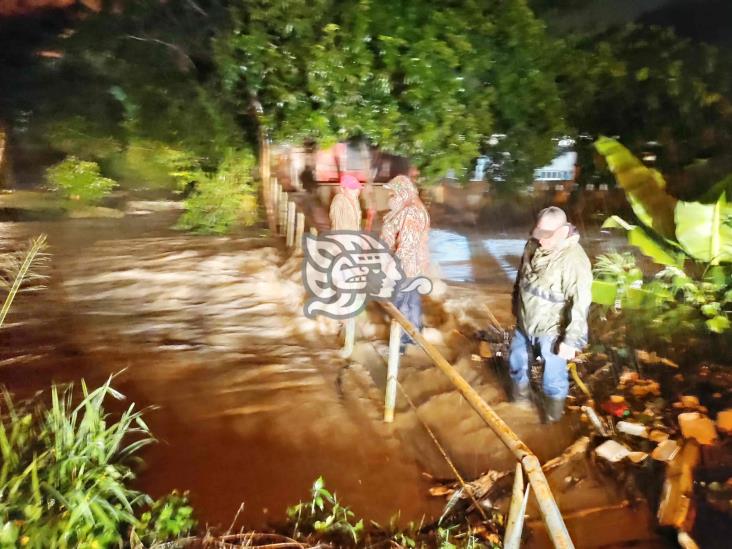 Fuertes lluvias causan afectaciones en municipio de Veracruz