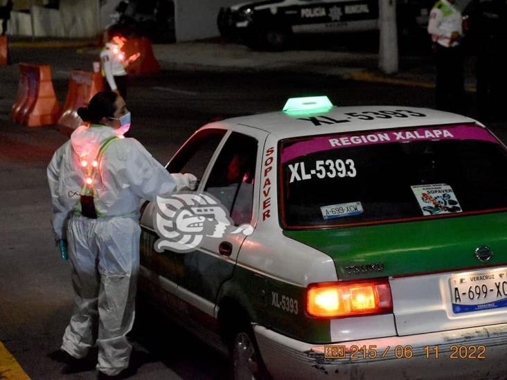 26 unidades, remitidas al corralón en operativo alcoholímetro de Xalapa