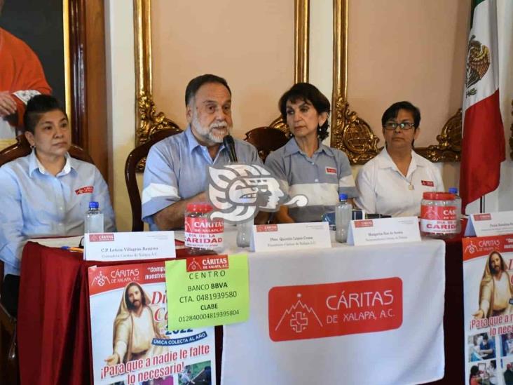 Cáritas Xalapa anuncia colecta anual por Día de la Caridad; buscan superar recaudación de 2021