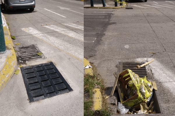 Reparan registro incompleto en calles de Veracruz; vecinos lo reportaron desde hace 8 meses