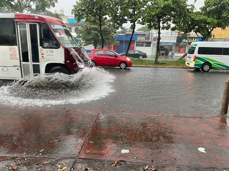 Lluvia deja encharcamientos severos en la zona conurbada Veracruz – Boca del Río