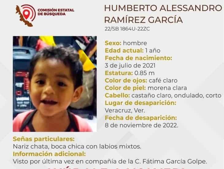 Buscan a Humberto de un año de edad, desapareció en el puerto de Veracruz