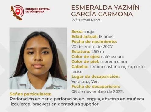Desaparece joven de 15 años en calles de la ciudad de Veracruz; lleva perdida 2 días