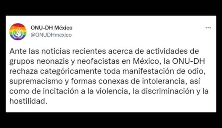 ONU-DH se pronuncia contra concierto neonazi en Ciudad de México