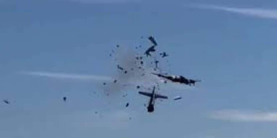 Aviones chocan durante exhibición aérea en Dallas (Vídeo)