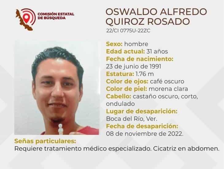 Reportan desaparición de un hombre en Boca del Río, Veracruz; lleva 9 días sin reportarse