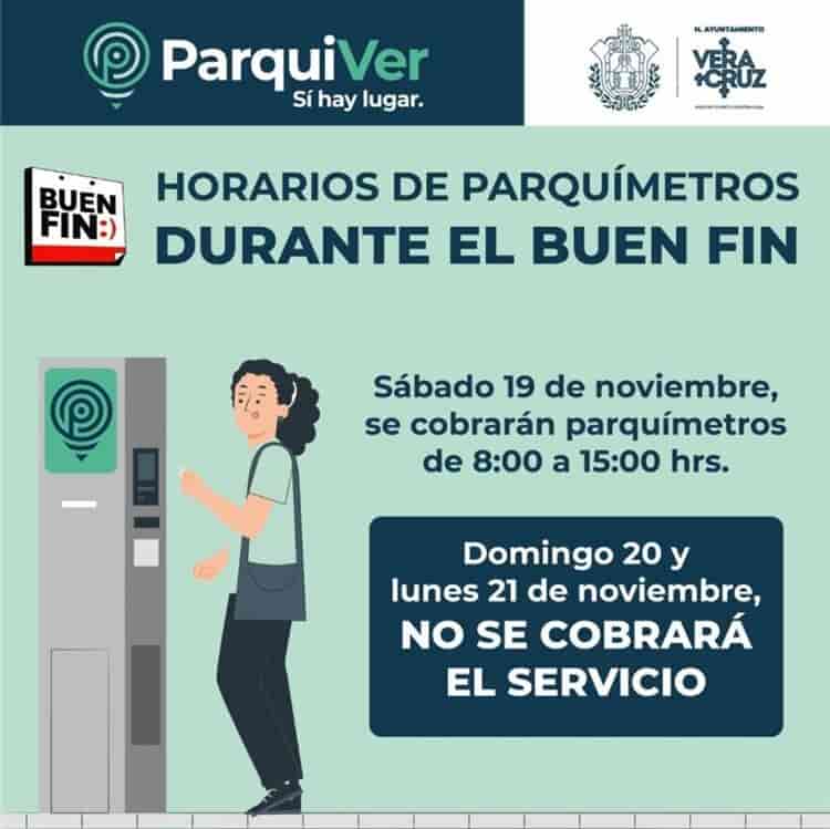 ¿Parquímetros en Veracruz serán gratis este lunes 21 de noviembre?