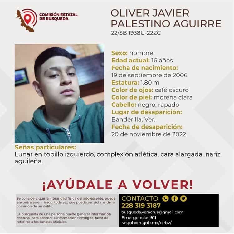 Desaparece menor de 16 años en Banderilla, Veracruz