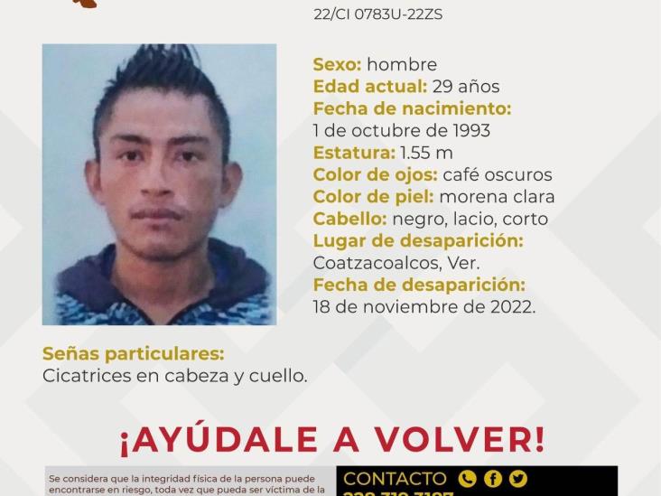 Familiares desesperados buscan a Luis Enrique en Coatzacoalcos