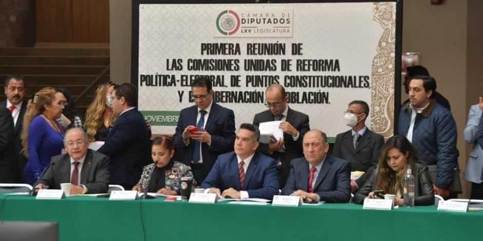 Diputados reciben dictamen sobre Reforma Electoral en San Lázaro
