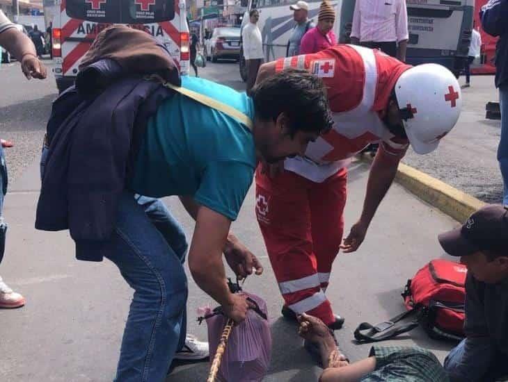 Atropellan a persona de la tercera edad en el centro de Veracruz (+Video)