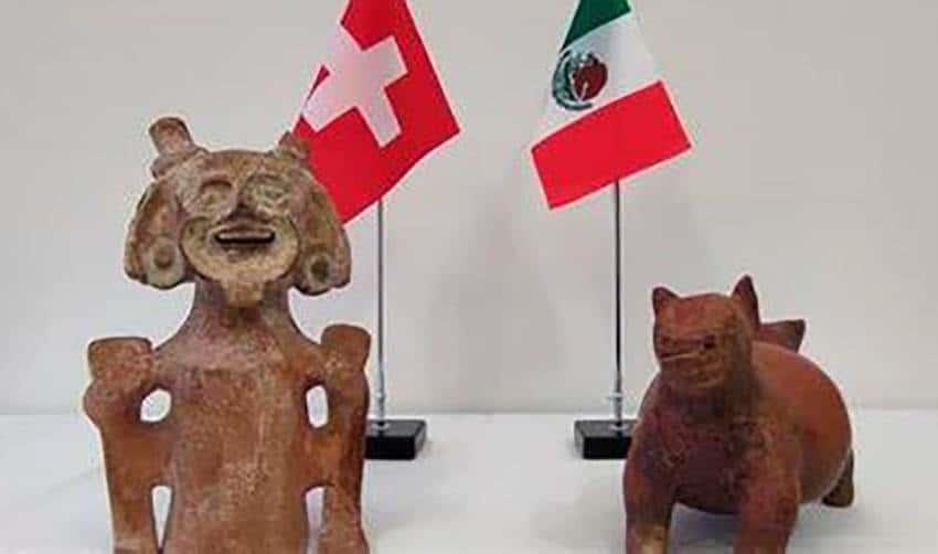 Regresan a México objetos arqueológicos funerarios precolombinos