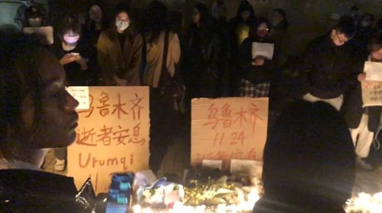 Protestan en Shanghái y Beijing tras restricciones por covid-19