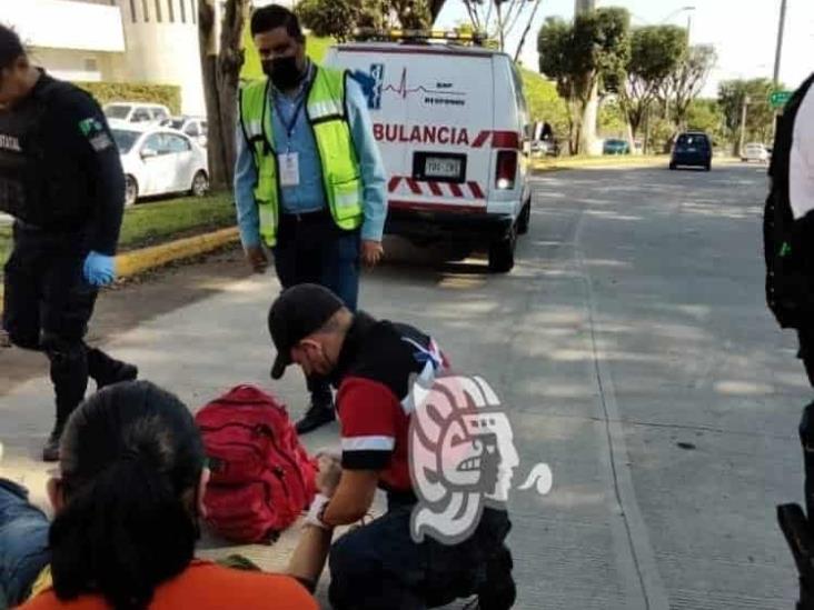 Arrollan a motociclista en bulevar Guizar y Valencia de Xalapa