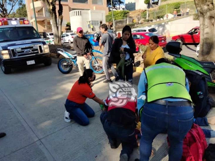 Arrollan a motociclista en bulevar Guizar y Valencia de Xalapa