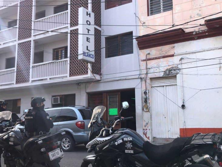Hallan sin vida a hombre dentro de un hotel en el centro de Veracruz(+Video)