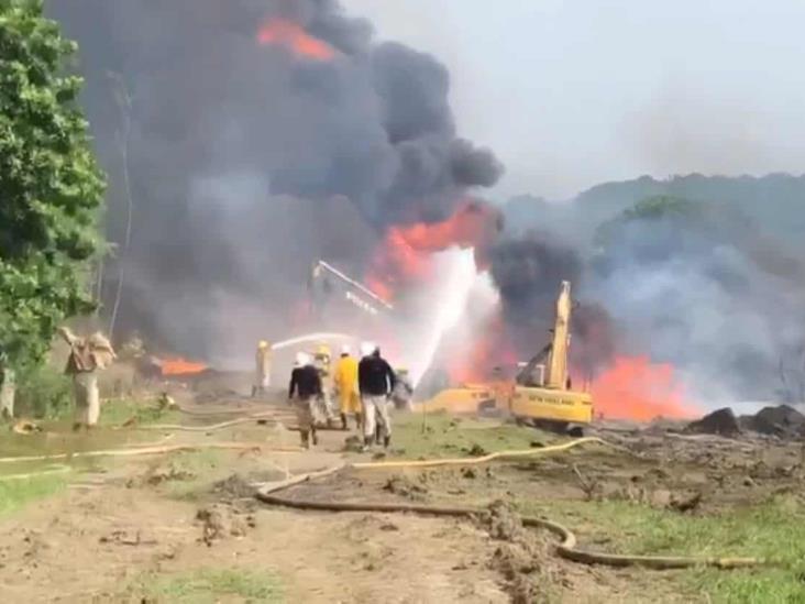 Se registra fuerte explosión por fuga de etano en Agua Dulce; hay 11 trabajadores lesionados(+Video)