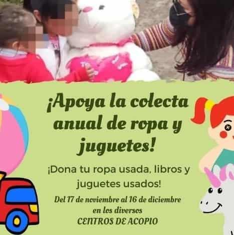 Lanzan colecta de ropa y juguetes para familias de Tlacolulan y Perote