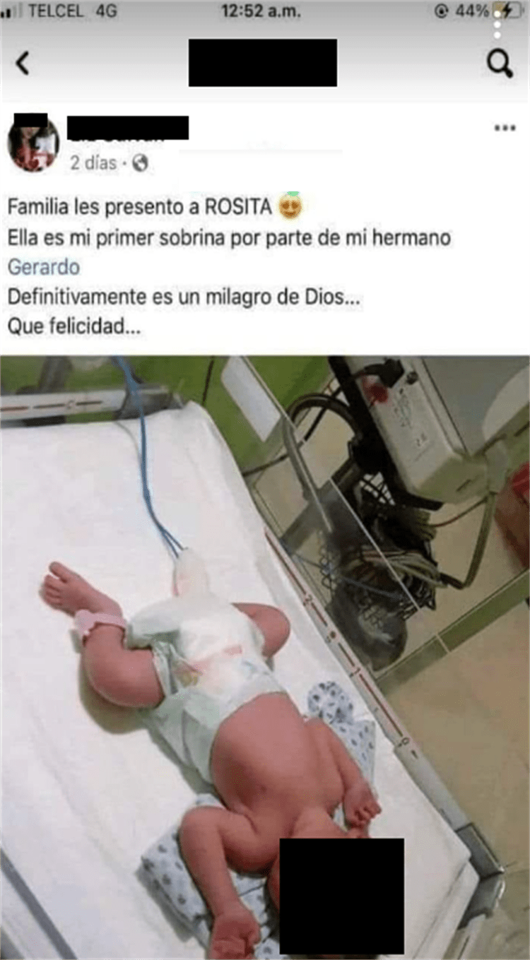 Bebé de Rosa Isela fue exhibida en fotos en redes sociales por familia de Verónica “N”, presunta feminicida