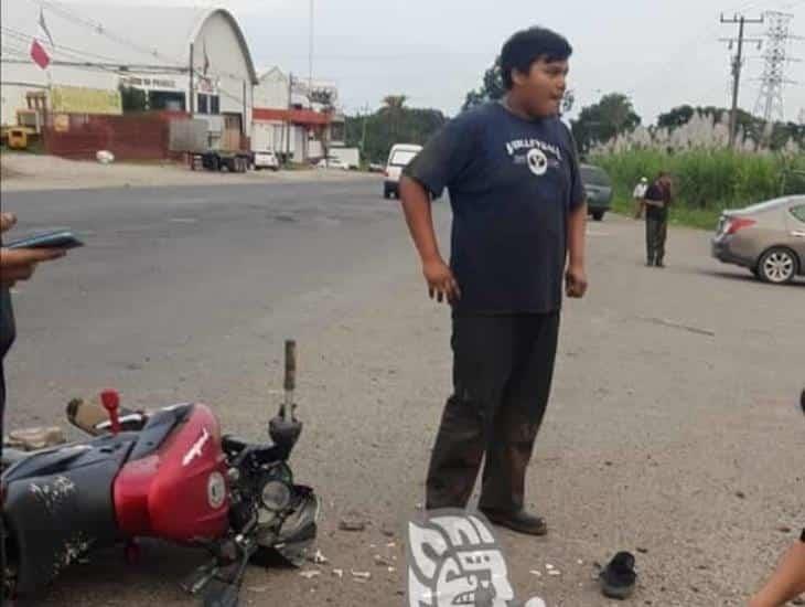 Se accidenta motociclista en la carretera Córdoba-La Tinaja